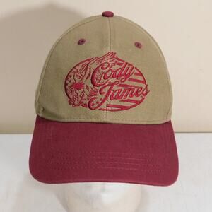 Cody James Retro Eagle Snapback Hat Adjustable Tan Maroon Red